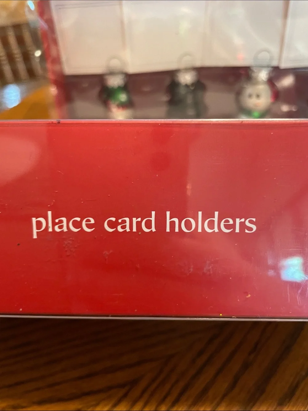 Christmas Snowmen Place Card Holders Pier 1 Imports  2 Boxes of 4